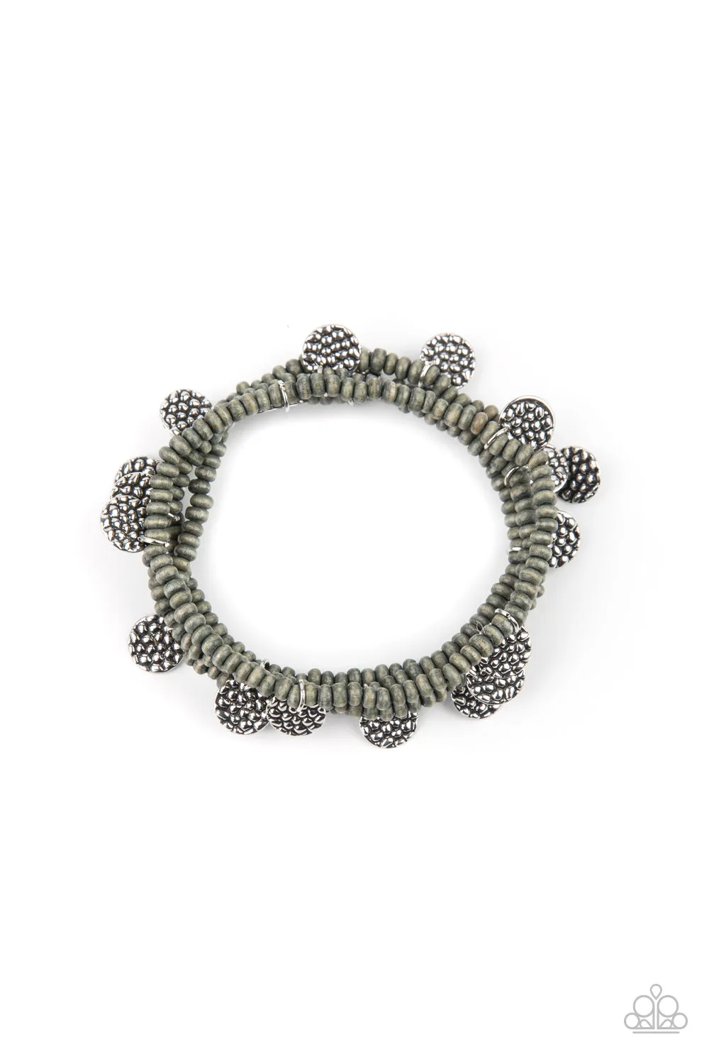 WOODnt Count It - Silver - Paparazzi Accessories