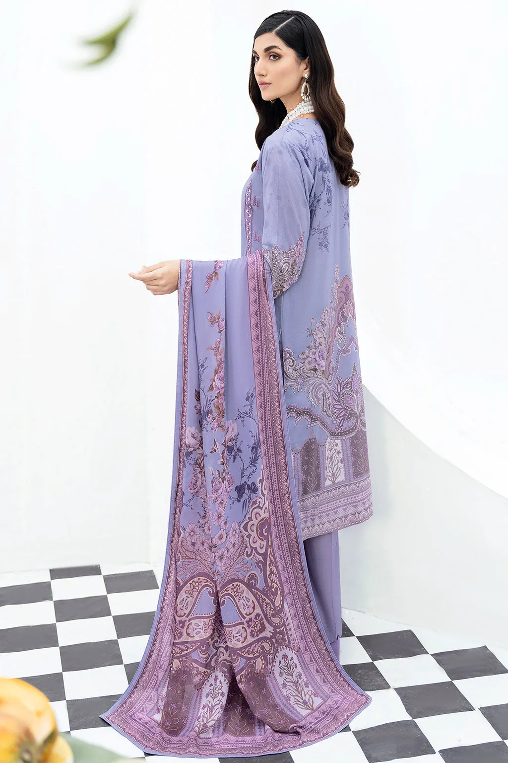 Y-508 |  Ramsha Riwayat Luxury Lawn Vol 7 Collection | Unstitched Lawn Embroidered Suits