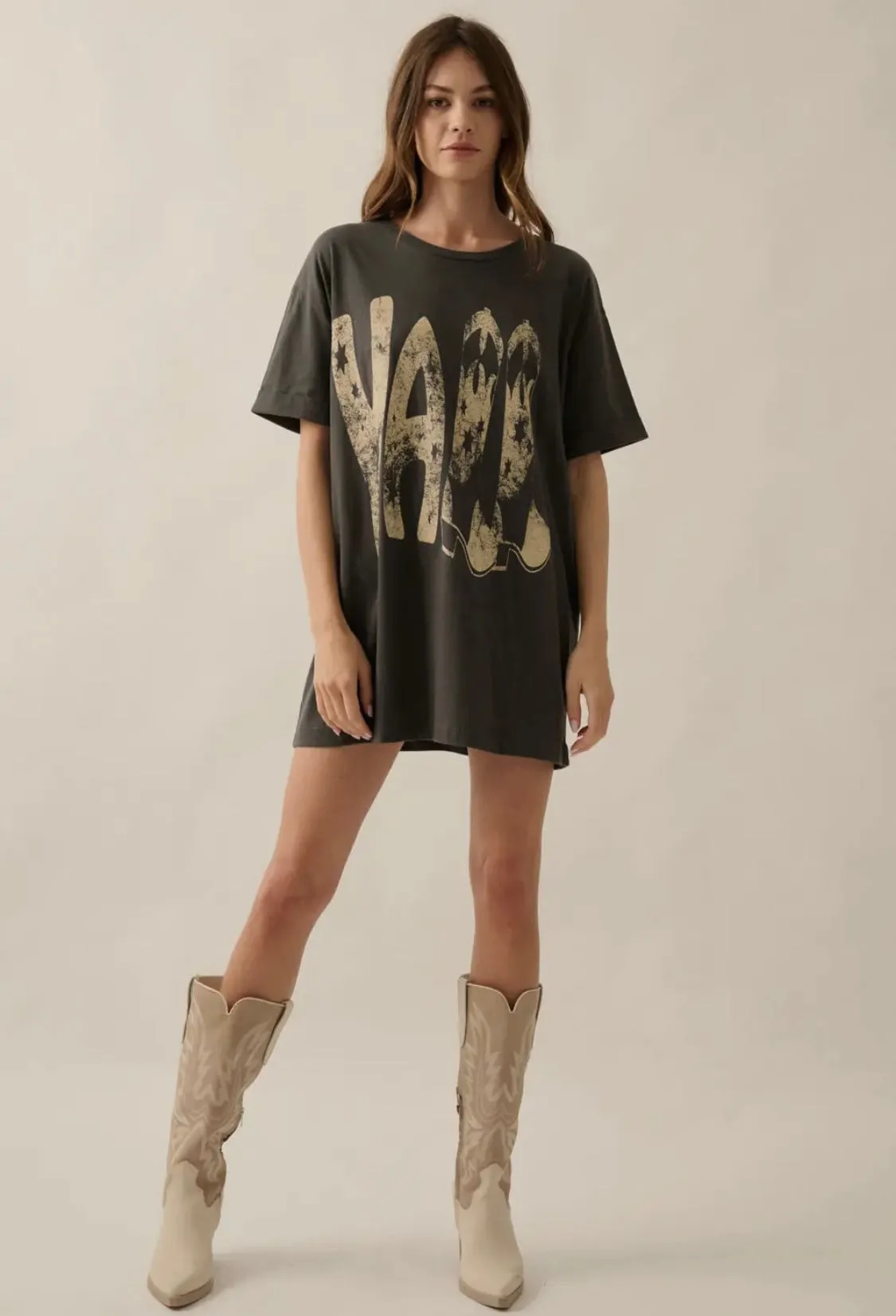 Y'All Boots Oversized Tee