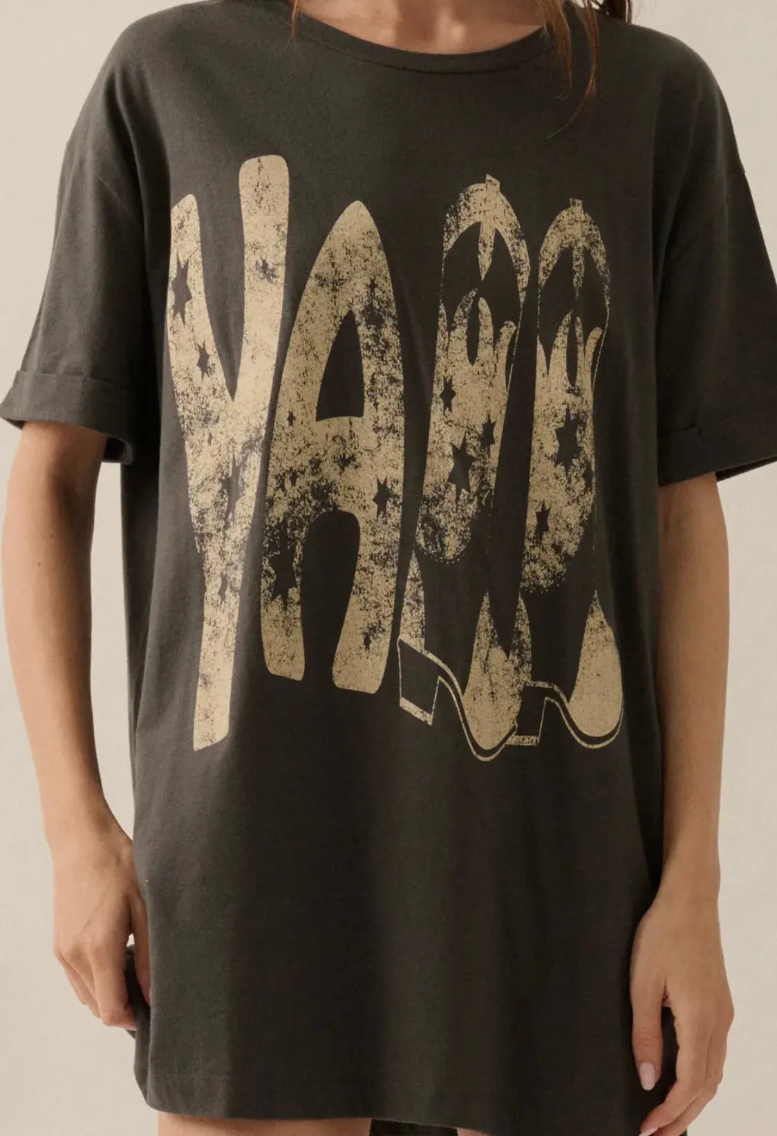 Y'All Boots Oversized Tee
