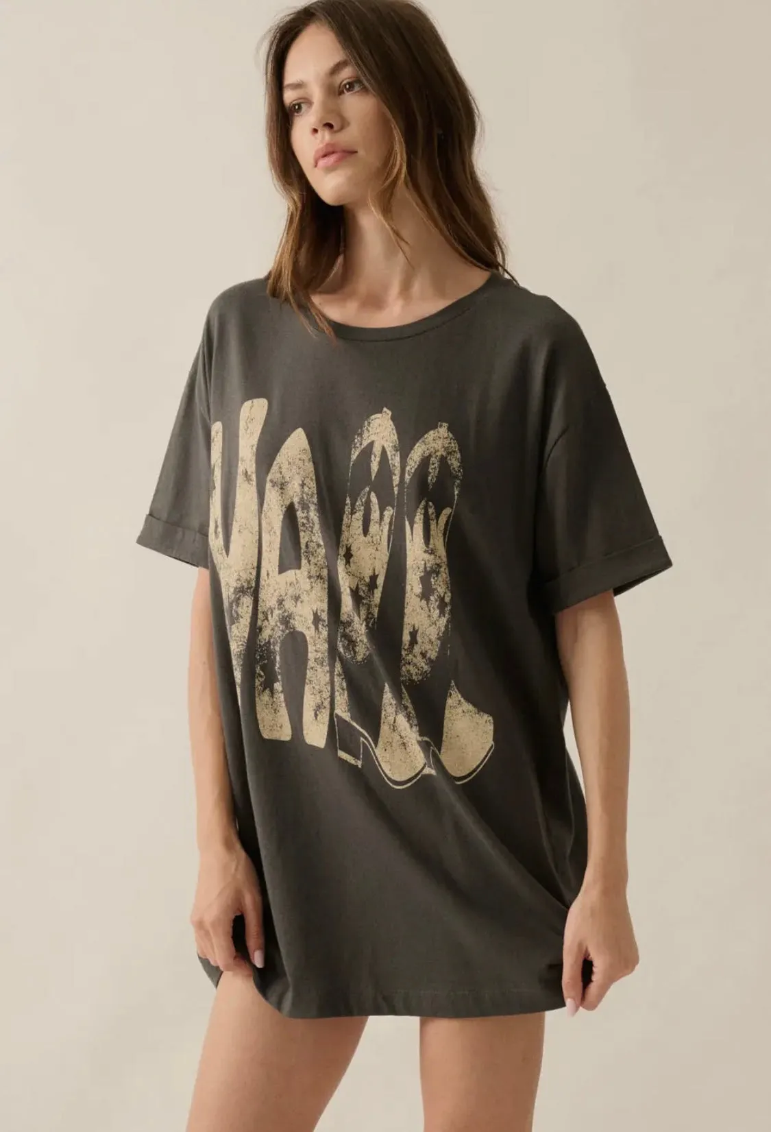 Y'All Boots Oversized Tee