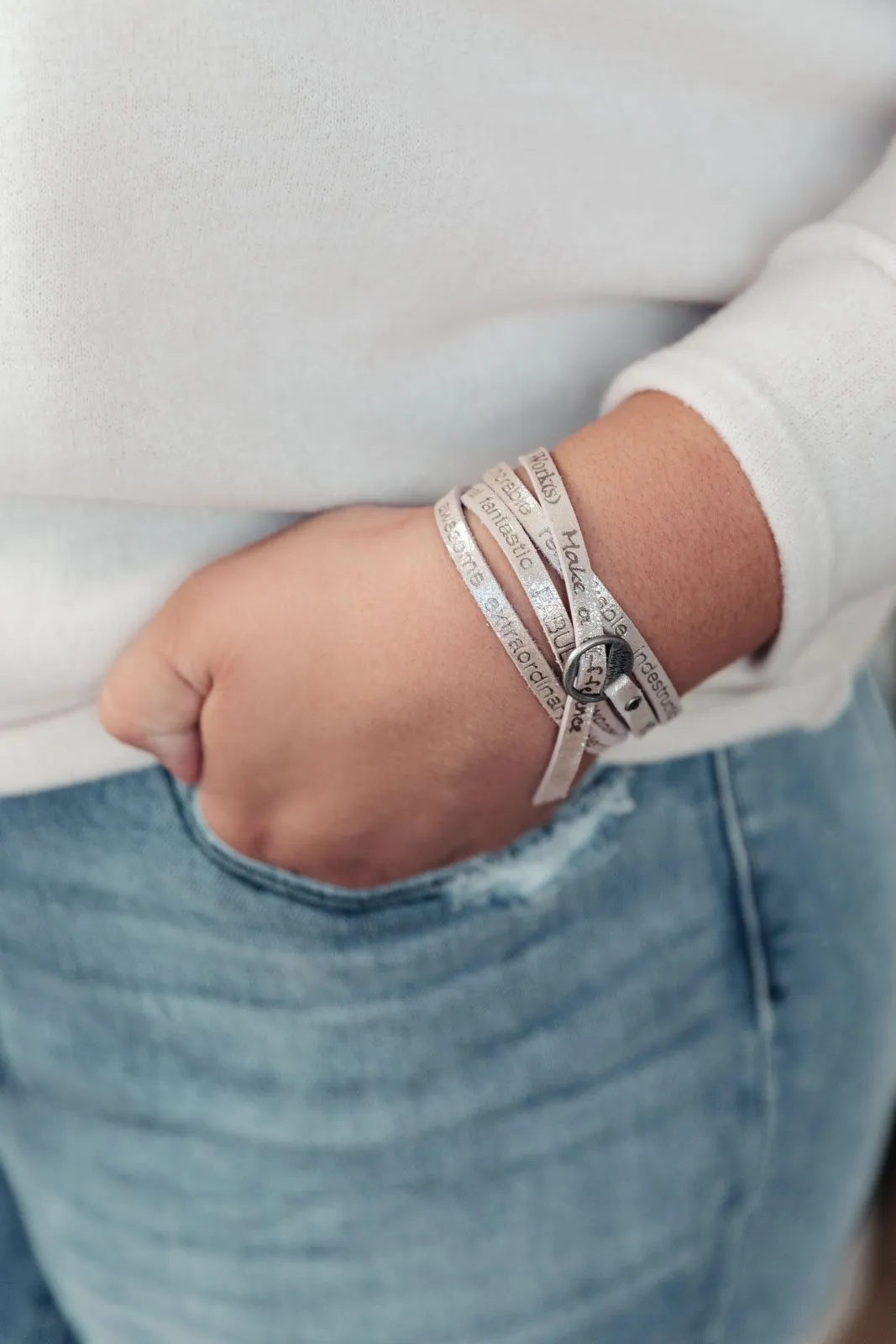 You Are Beautiful Wrap Around Bracelet