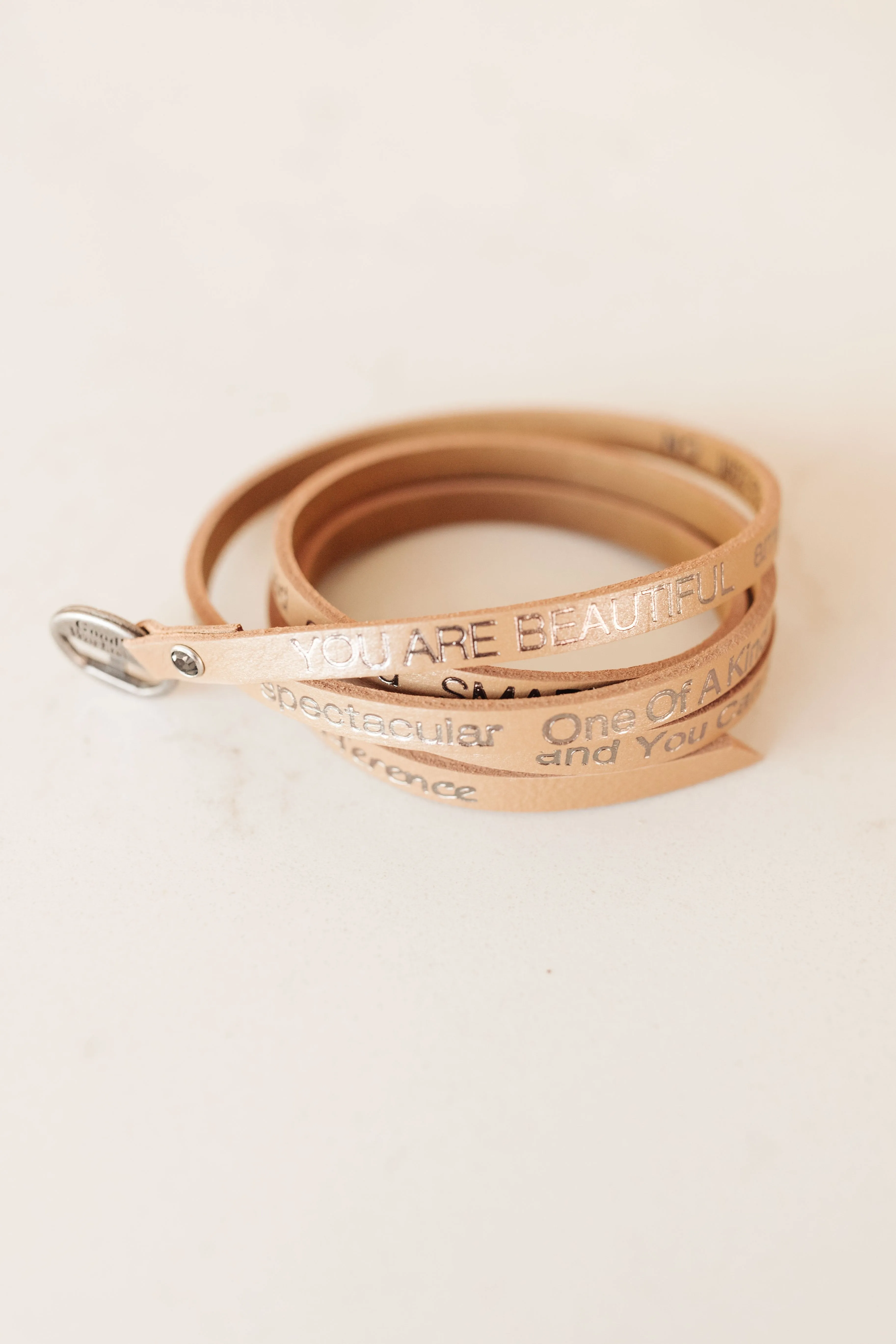 You Are Beautiful Wrap Around Bracelet