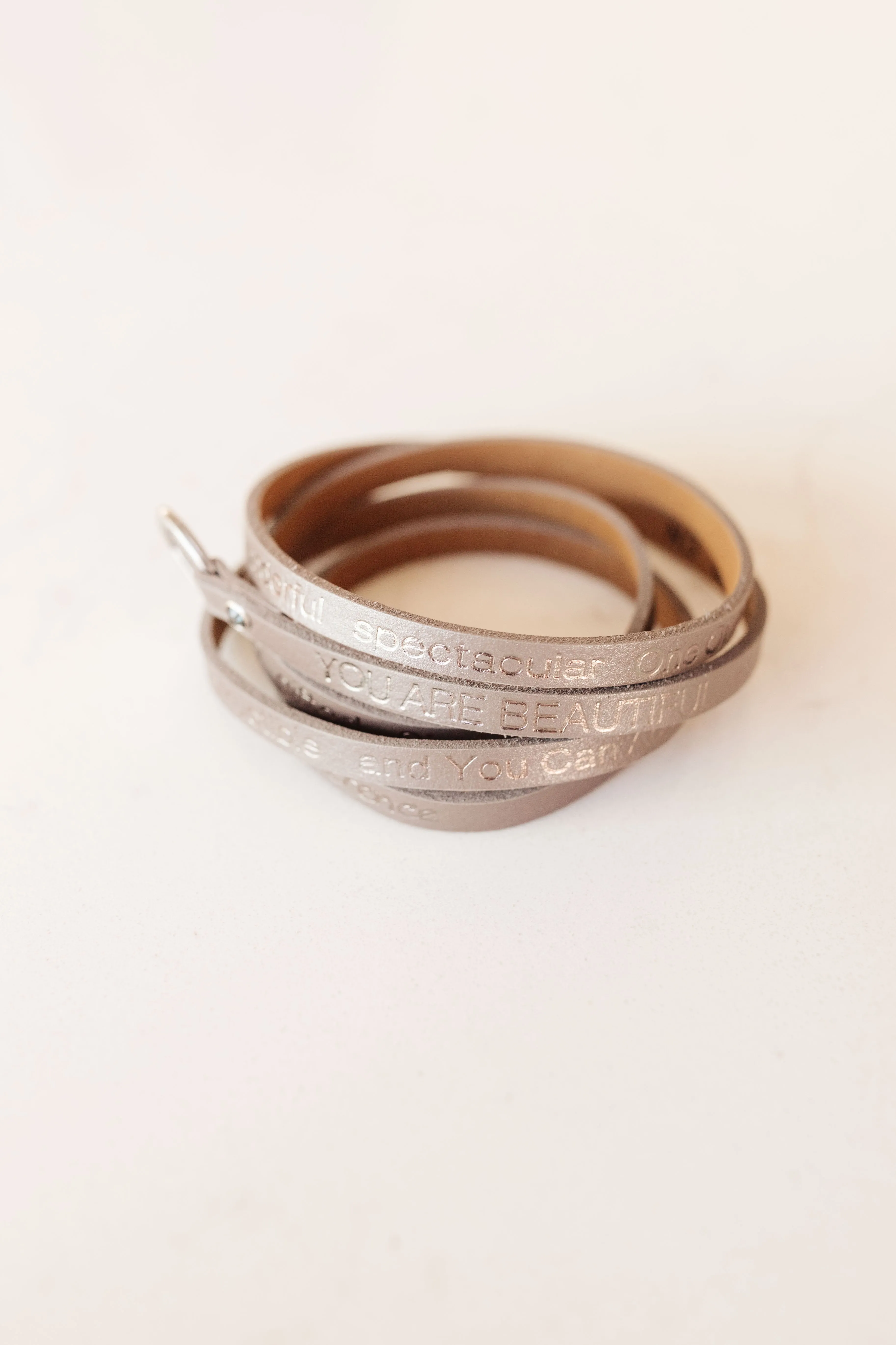 You Are Beautiful Wrap Around Bracelet