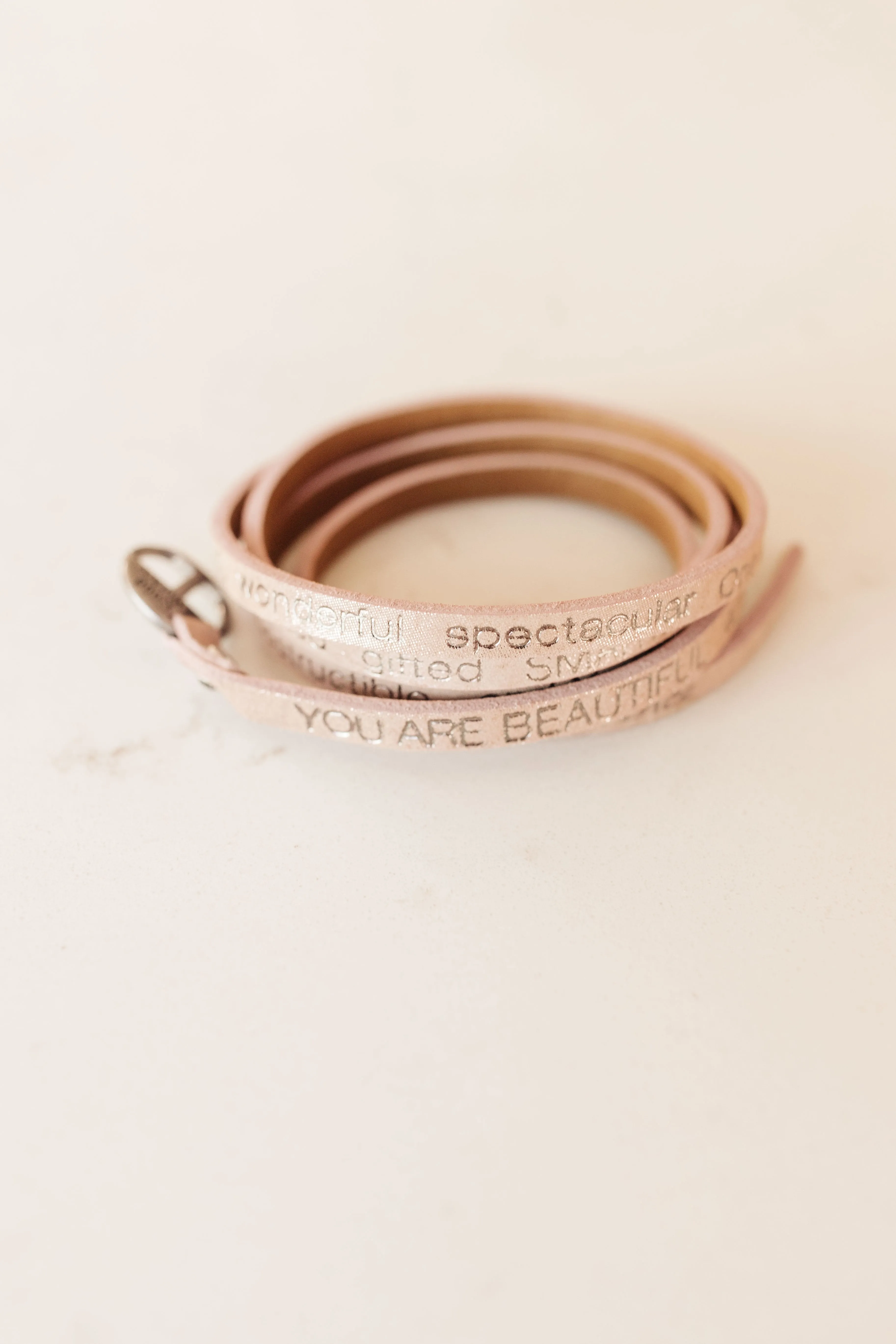 You Are Beautiful Wrap Around Bracelet