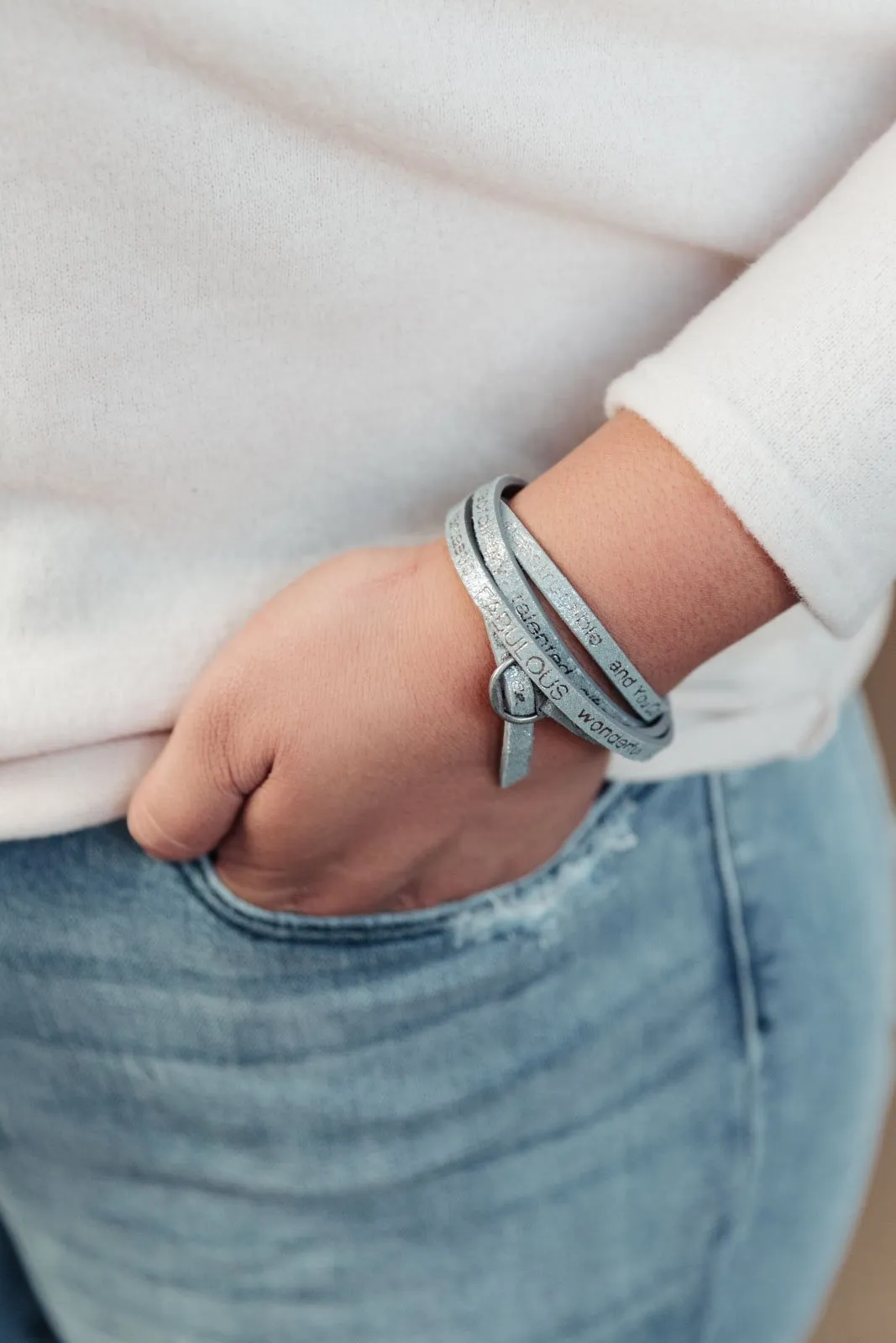 You Are Beautiful Wrap Around Bracelet