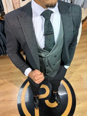 Zenyatta - Two Tone Green 3 Piece Suit